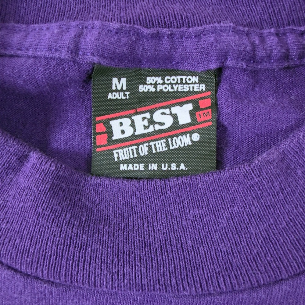Vintage Fruit of the Loom Best T-Shirt Purple Southwestern Sun Face Graphic M - Picture 4 of 12